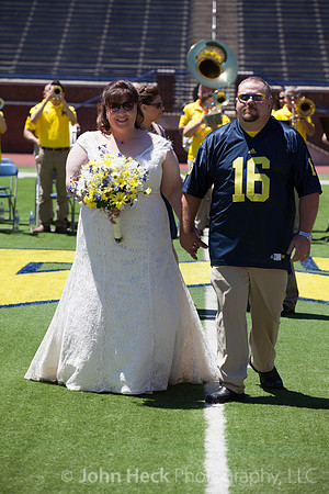 Wedding at U of M Stadium