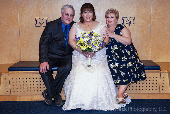 Wedding at U of M Stadium