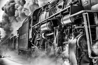 Pere Marquette Passing By - B&W