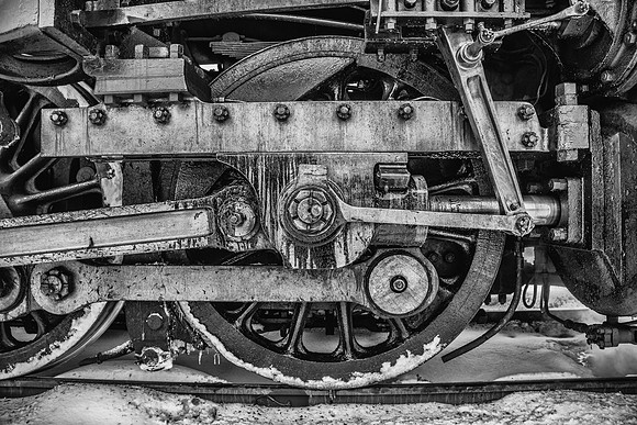 Pere Marquette Wheel - B&W
