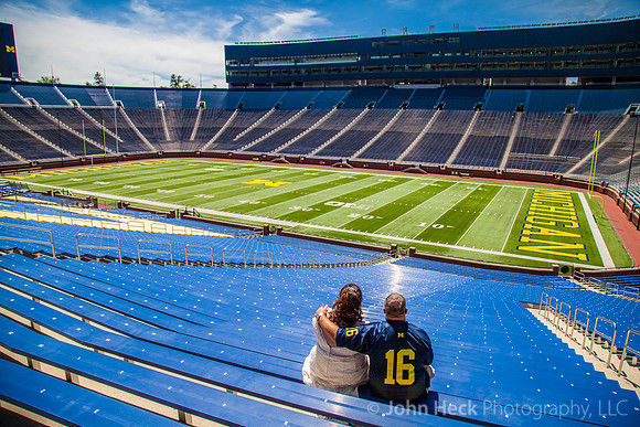Wedding at U of M Stadium