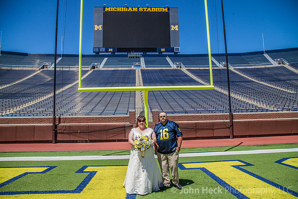 Wedding at U of M Stadium