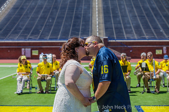 Wedding at U of M Stadium