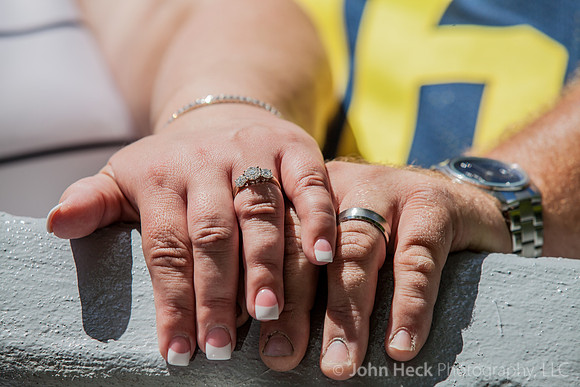 Wedding at U of M Stadium