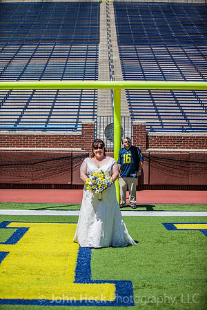 Wedding at U of M Stadium